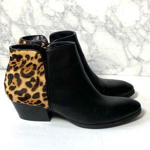 Franco Sarto Quasar Leopard Ankle Booties